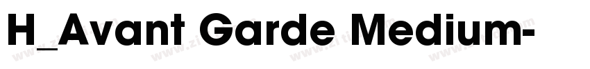 H_Avant Garde Medium字体转换